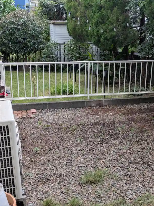 横浜市青葉区大場町でのモッコウバラの抜根後の仕上がり